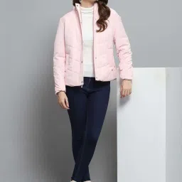 Monte Carlo Women's Pink Printed Detachable Hood Full Sleeve Jacket image 5