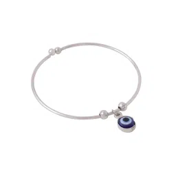 NVR Silver Plated Evil Eye Adjustable Bracelet for Women image 5
