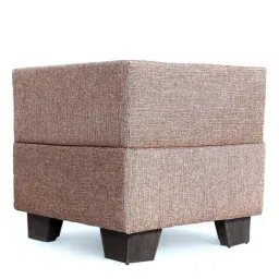Ikiriya Iris Jute Beige Pinewood Contemporary Ottomans image 2