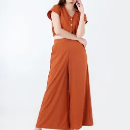 Zink London Brown Regular Fit Crop Top image 5