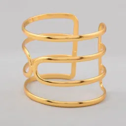 VOJ Gold Plated Multi Layer Cuff Bracelet image 5