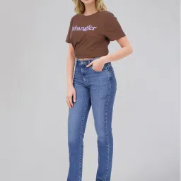 Wrangler Blue Cotton Solid Slim fit Jeans image 5