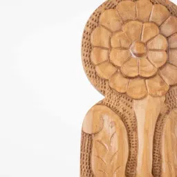 Freedom Tree Chyur Natural Teak Wood Sculpture image 3