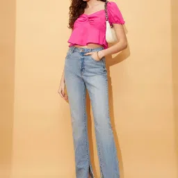 Rare Pink Slim Fit Crop Top image 5