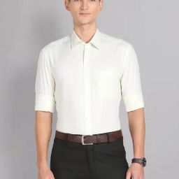 AD by Arvind Mint Green Regular Fit Textured Shirt-picture-39