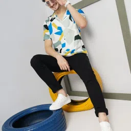 celio celio* Multicolor Regular Fit Printed Shirt image 5