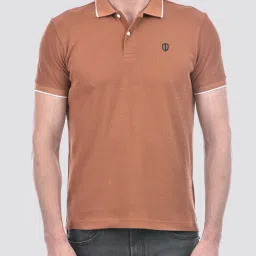 Numero Uno Nutshell Cotton Regular Fit Striped Polo T-Shirt image 5