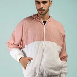 The Roadster Lifestyle Co Colourblocked Hooded Windcheater Jacket-picture-18