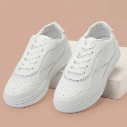 Forever Glam by Pantaloons Women's White Sneakers-picture-21