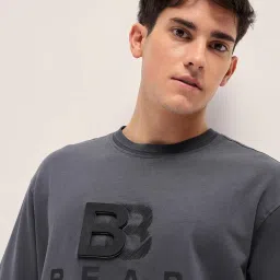 The Bear House Black Nylon Regular Fit Self Design Shirts image 5