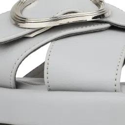 Inc.5 Women's Grey Cross Strap Sandals image 5