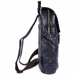 KOMPANERO Maverick Blue Leather Solid Backpack image 5