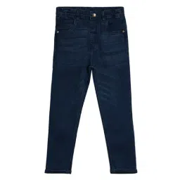 MINIKLUB Boys Dark Blue Solid Jeans-image-18