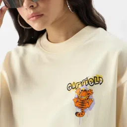 The Souled Store Off-White Cotton Printed T-Shirt image 5