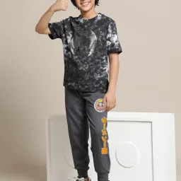 Kidsville BOYS Grey Printed Jogger image 5