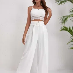 Kotty White Plain Trousers image 5