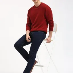 Peter England Navy Slim Fit Jeans image 5