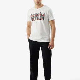 The Souled Store White Regular Fit Printed T-Shirt image 5