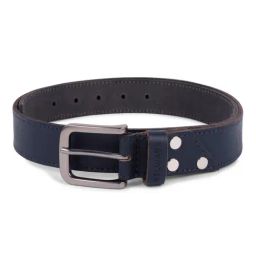 BELWABA Navy Blue Casual Leather Belt for Men-picture-43