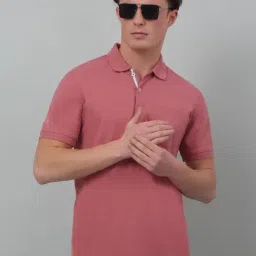 Cantabil Pink Regular Fit Polo T-Shirt image 5
