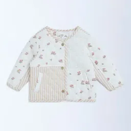 HOP Baby by Westside Beige Printed Cotton Jacket-image-78