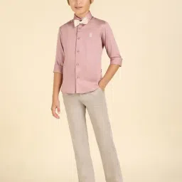 U.S. Polo Assn. Kids Boys Purple Pure Cotton Regular Fit Shirt-picture-39