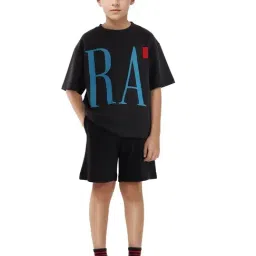 Rare Ones Boys Black Cotton Blend Printed T-Shirt image 5