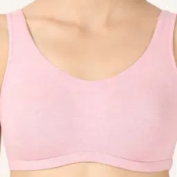 Jockey Pink Full Coverage Wireless Beginner's Bra image 5