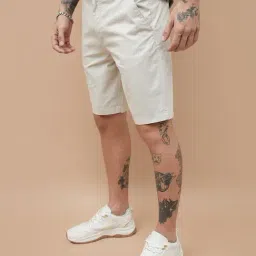 Fame Forever By Lifestyle Beige Regular Fit Shorts image 3