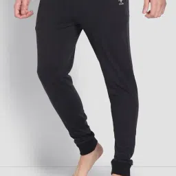 U.S. Polo Assn. Black Cotton Regular Fit Lounge Pants image 3