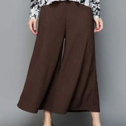 Code by Lifestyle Brown Mid Rise Palazzos-picture-15