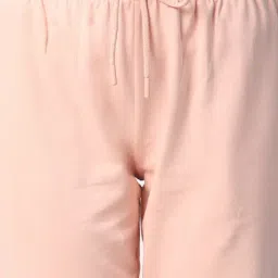 R&B Light Pink Cotton Mid Rise Joggers image 4