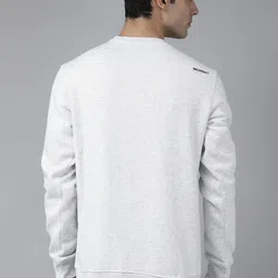 Wildcraft Men Grey Melange Printed Sweatshirt image 5