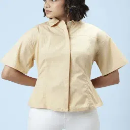SF Jeans by Pantaloons Beige Regular Fit Shirt-image-47