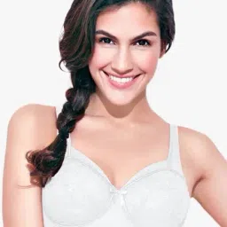 Enamor White Non Wired Non Padded Full Coverage Bra-picture-32