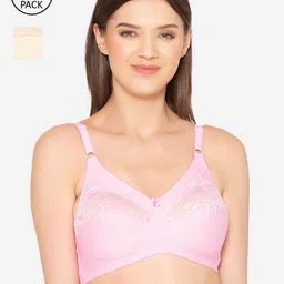GROVERSONS Paris Beauty Women's Cotton Full coverage Non-Padded Non-Wired Bra-COMB02-image-66