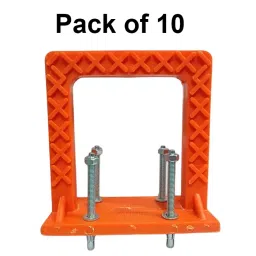 Waltzer India PVC Rungs Orange Color MS Rod Size 10 mm for Under Construction Sites, WI-WLTZR-ANCHR/FS-10 (Pack of 10) image 2