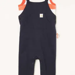 Juniors by Lifestyle Kids Navy & Pink Cotton Striped T-Shirt Set-picture-24