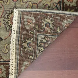 saraswatii global Red & Beige Ethnic Motifs Anti-Skid Woolen Carpet image 4