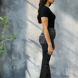 Kotty Women Bootcut High-Rise Highly Distressed Light Fade Stretchable Jeans image 3