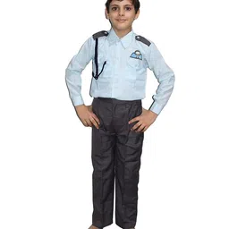 Kaku Fancy Dresses Our Community Helper Pilot Theme Costume Set - Blue & Black-picture-10