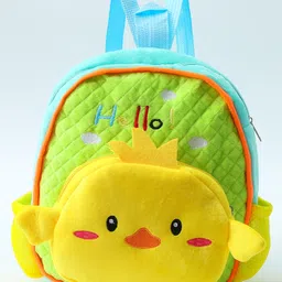 Soft Plush Toy Bag with Duck Applique Yellow - Height 11 Inches-image-79
