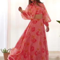 LEGEND WEAR Printed Ready to Wear Lehenga & image 4