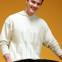 HERE&NOW Typography Printed Hooded Sweatshirt-picture-19