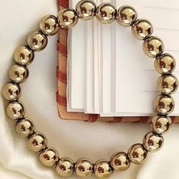 VIBESLE Unisex Crystals Gold-Beaded Bracelet-picture-20