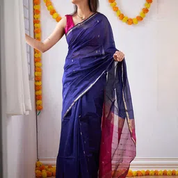 Anjaneya Sarees Woven Design Zari Banarasi Saree-picture-25