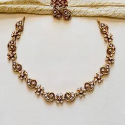 rangrozo jewellery Rangrozo Gold-Plated Stone-Studded Jewellery Set image 4