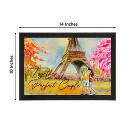 eCraftIndia Multicoloured Valentine Theme Satin Matte Texture UV Wall Painting image 4