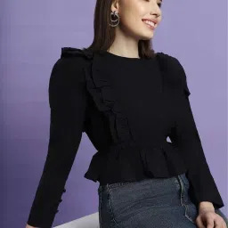 Forever 21 Black Cotton Top image 5