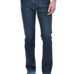 Numero Uno Dark Blue Tapered Fit Jeans-picture-14